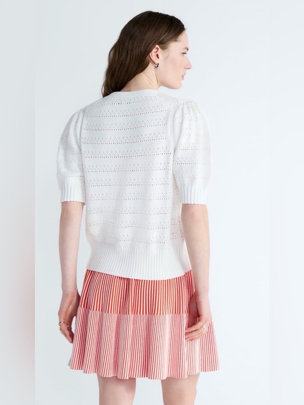 A252 Free Assembly's Women's Cotton Crochet Cardigan NWT SMALL - Picture 3 of 4